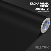 Adesivo Kroma Armário Moveis Azulejo Pia Lavável Altak (1m X 1,20m) Preto Absoluto